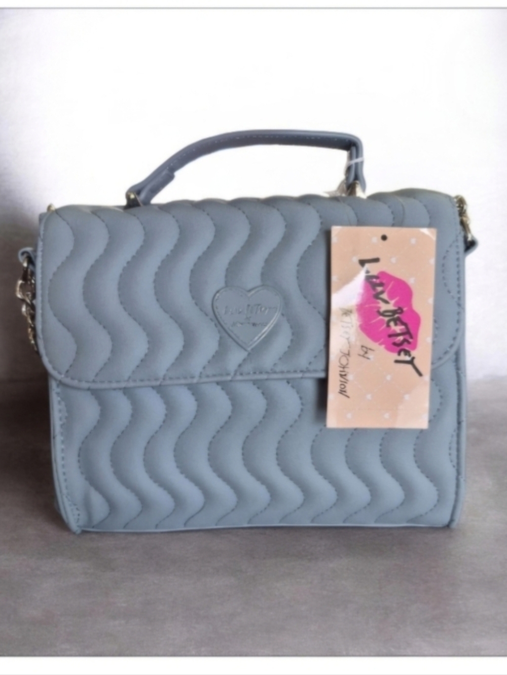 Luv Betsey by Betsey Johnson LBADDY Quilted Crossbody Cinderella blue - Picture 2 of 10